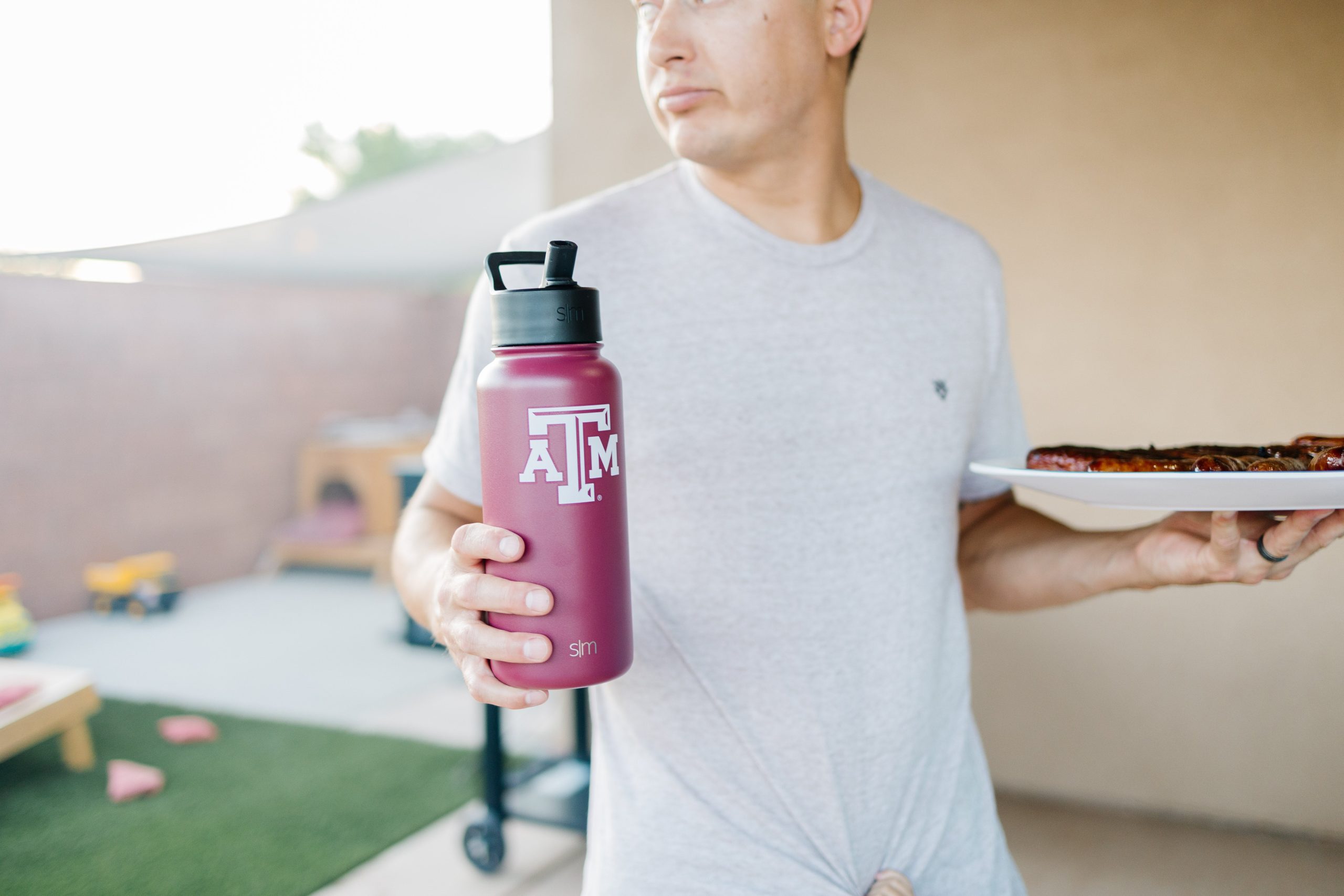 Collegiate Summit Water Bottle with Straw Lid - Image 4