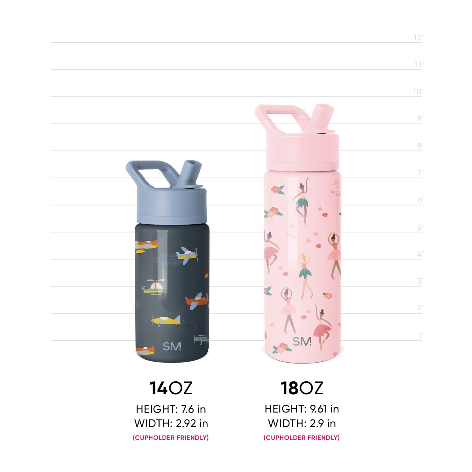 Summit Kids Water Bottle with Straw Lid - Image 3