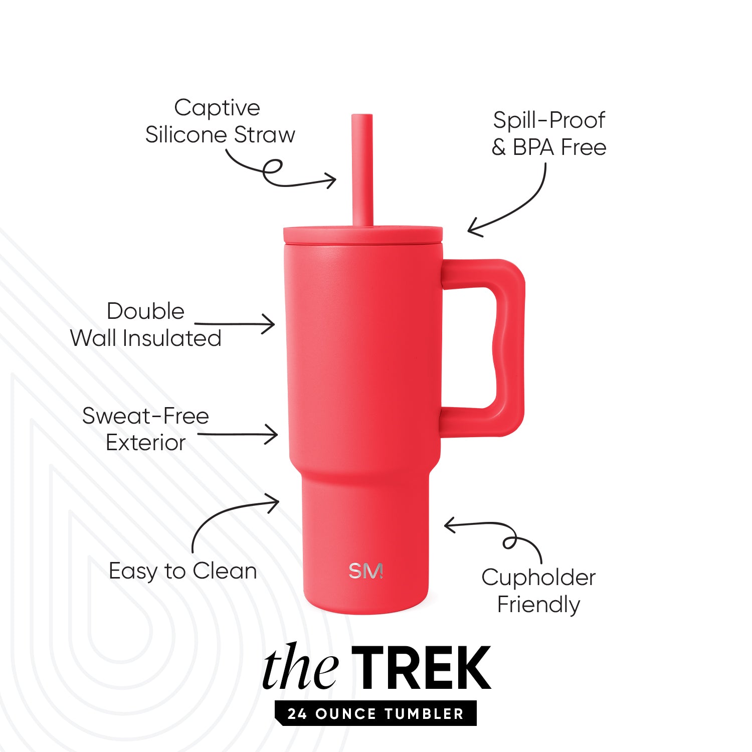 Trek Kids Tumbler with Silicone Straw Lid - Image 2