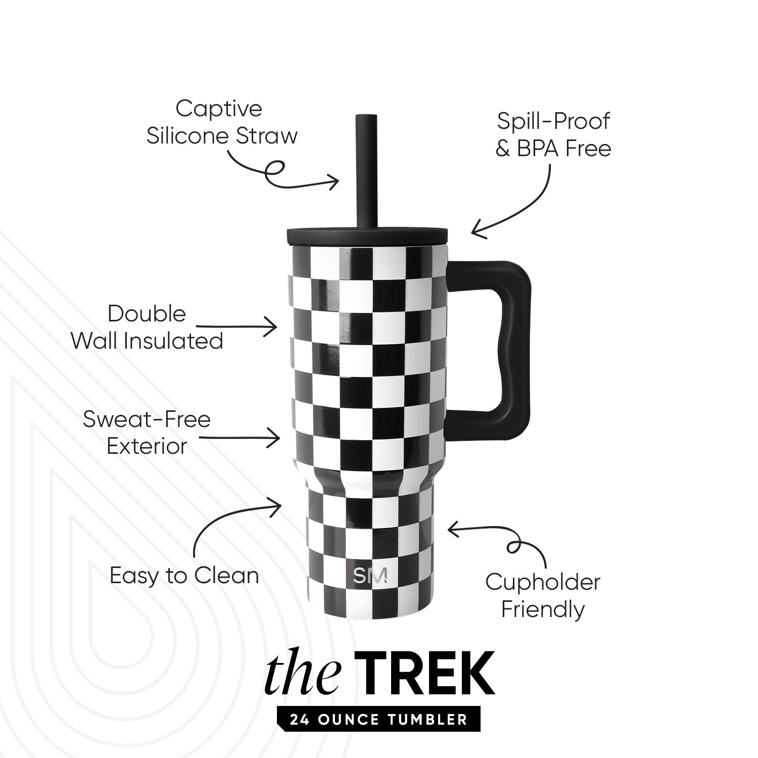 Trek Kids Tumbler with Silicone Straw Lid - Image 2